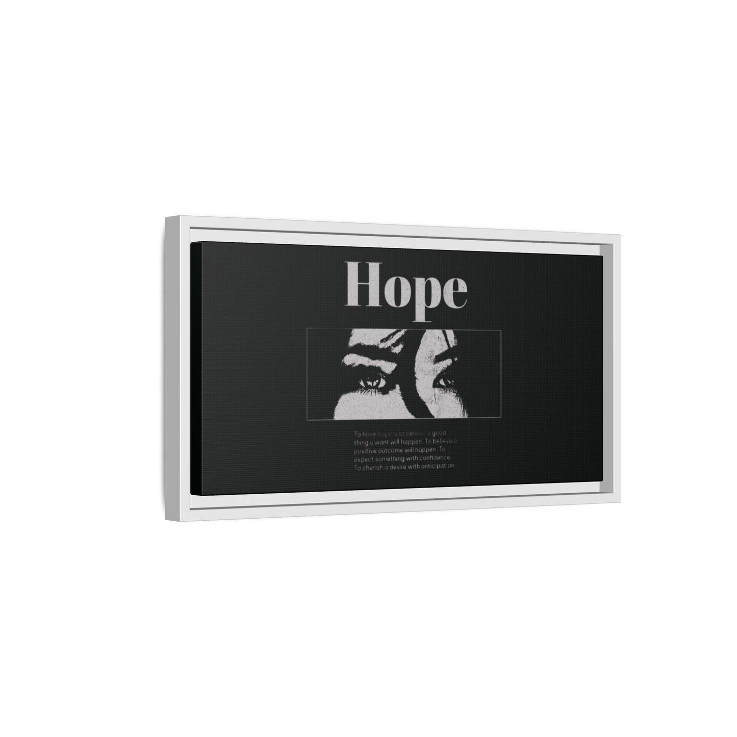 Hope – Eyes That Still Believe (Framed Art Print)