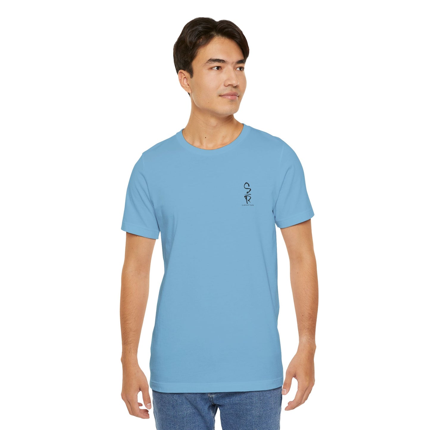 "Scattered Roses" Embroidered Logo Unisex Tee