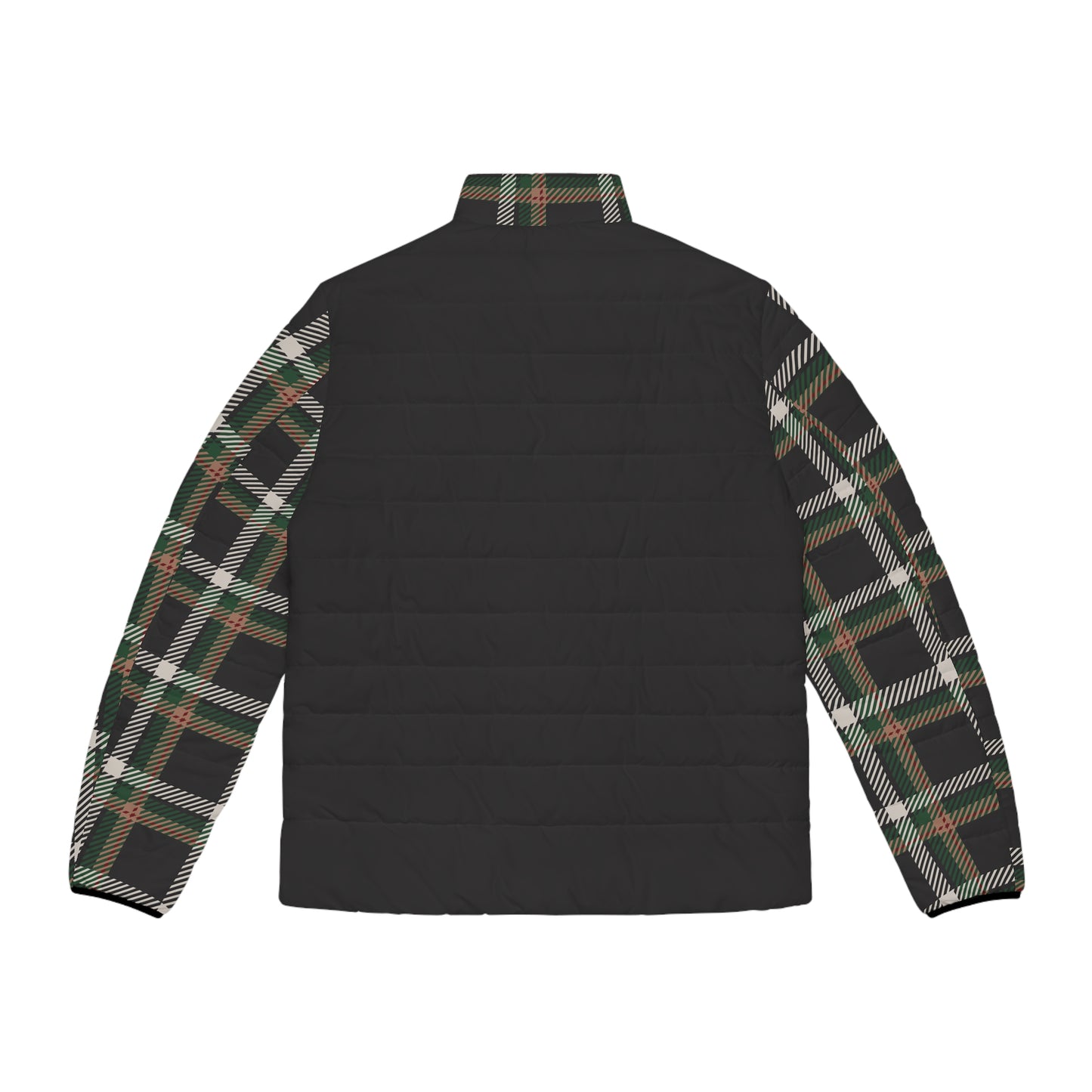 Faithful Tartan Edition – Men’s Puffer Jacket in Black