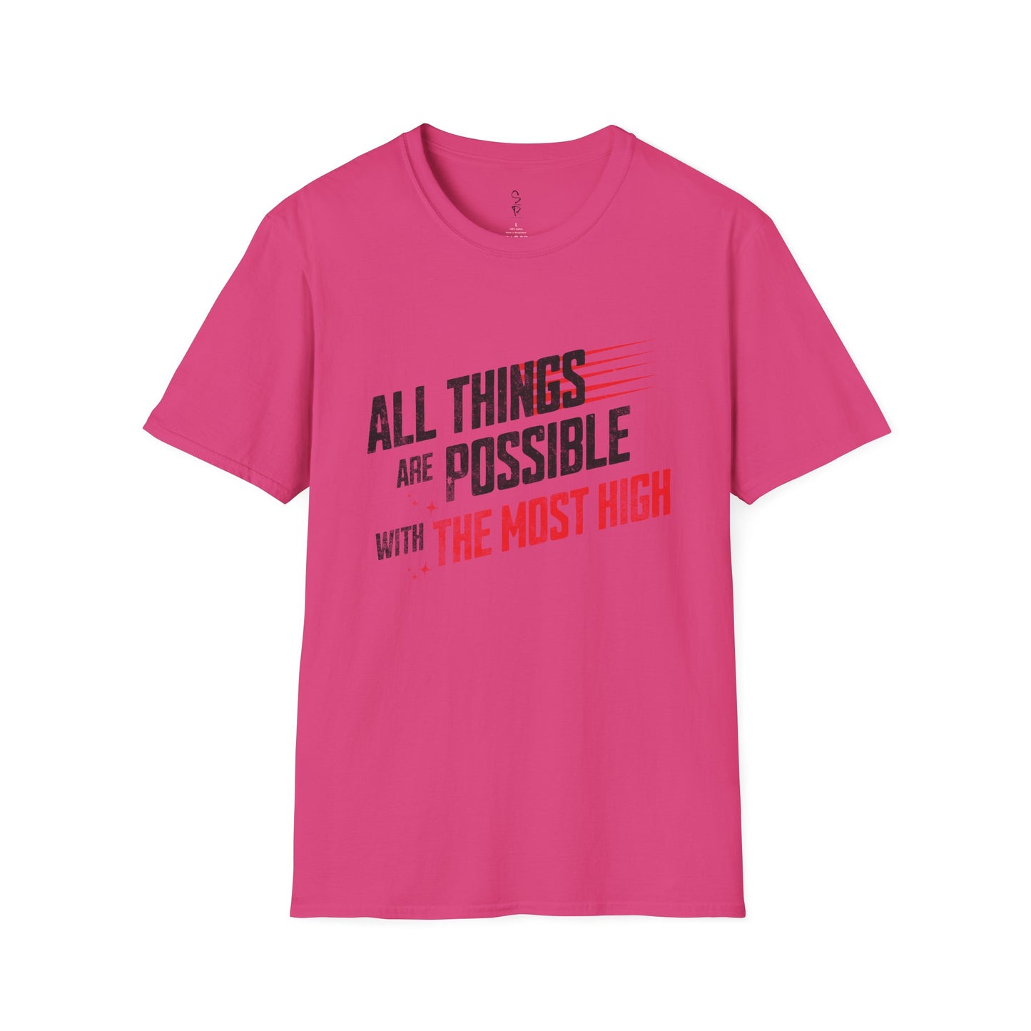 All Things Possible Tee – Powered by the Most High