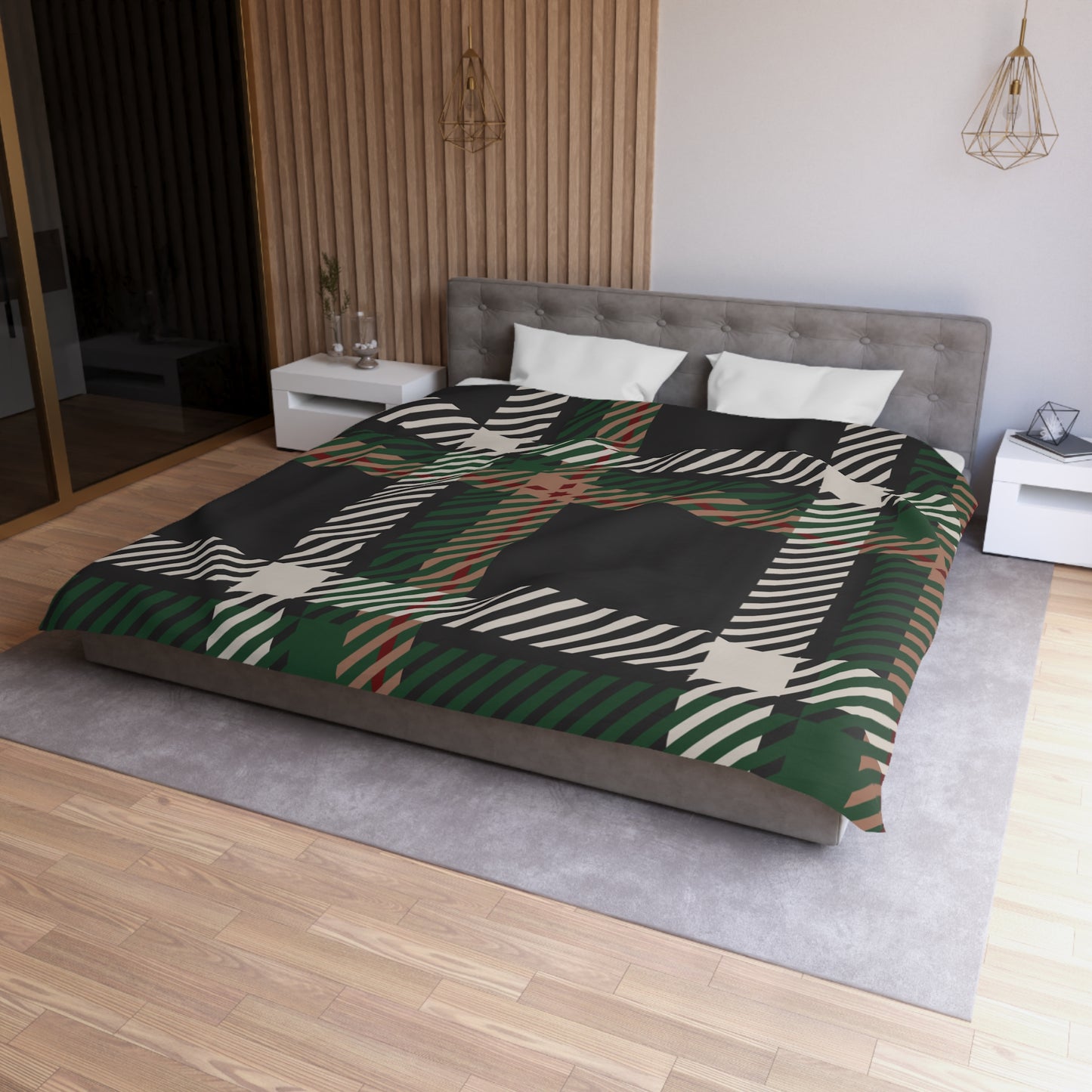 Faithful Tartan | Duvet Cover (Cream or White Underside)