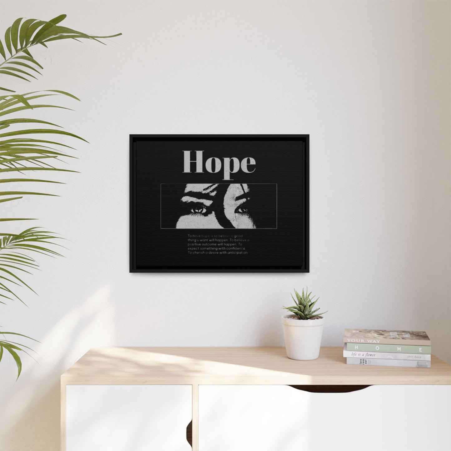 Hope – Eyes That Still Believe (Framed Art Print)