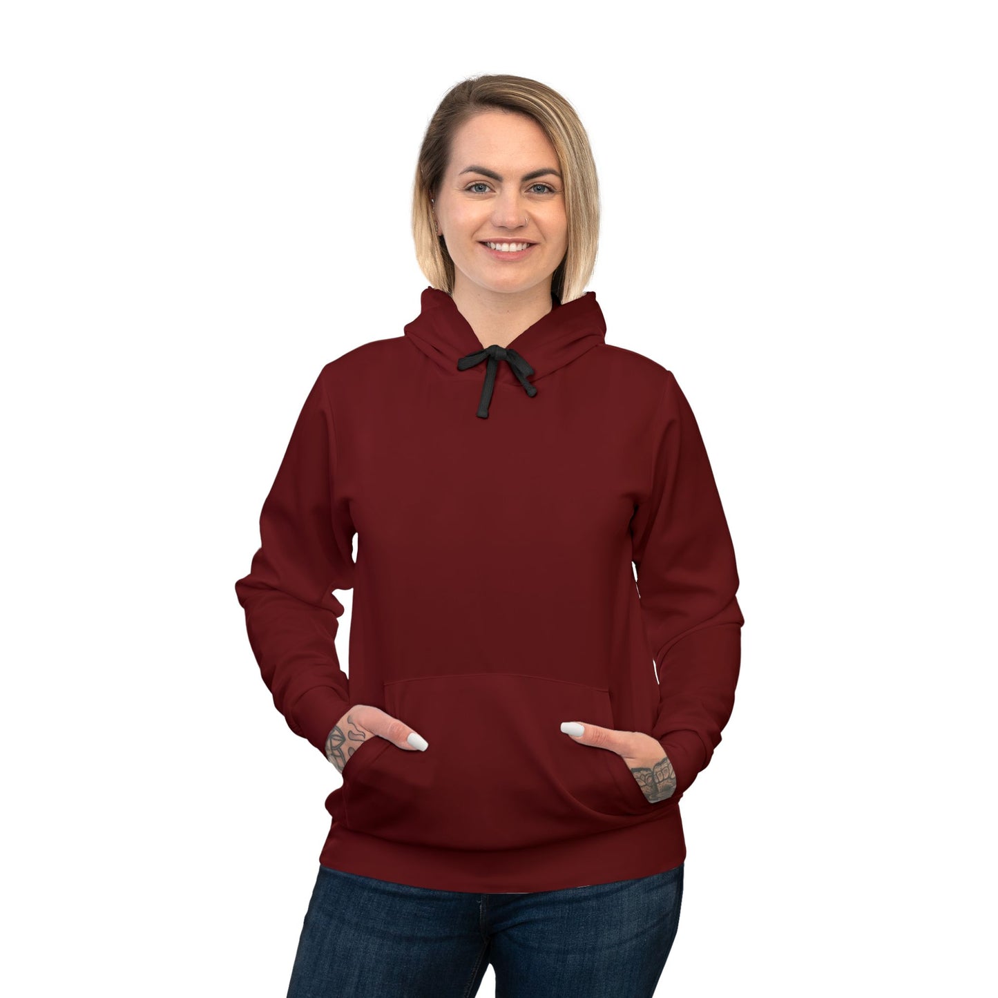 Faithful Layers: Luxe Solid Hoodie – Oxblood