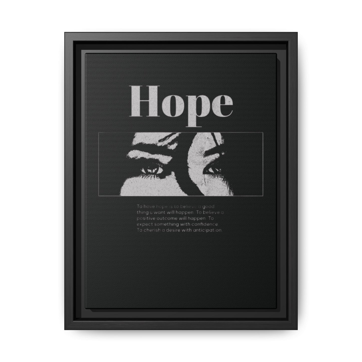 Hope – Eyes That Still Believe (Framed Art Print)