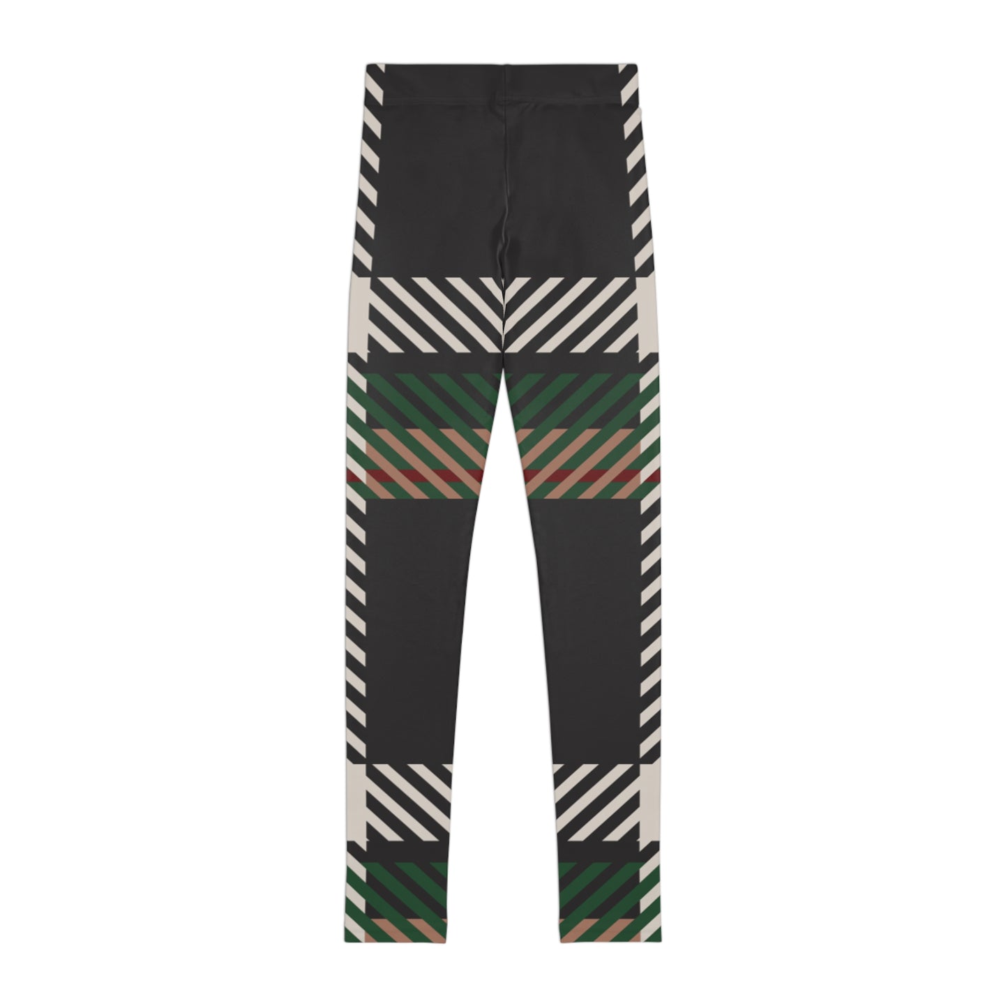 Faithful Tartan Youth Leggings – Rooted, Ready, and Rising