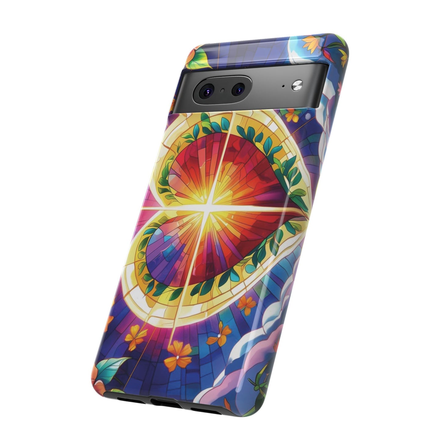 "Heart of Light" Phone Case – Stained Glass Faith Edition