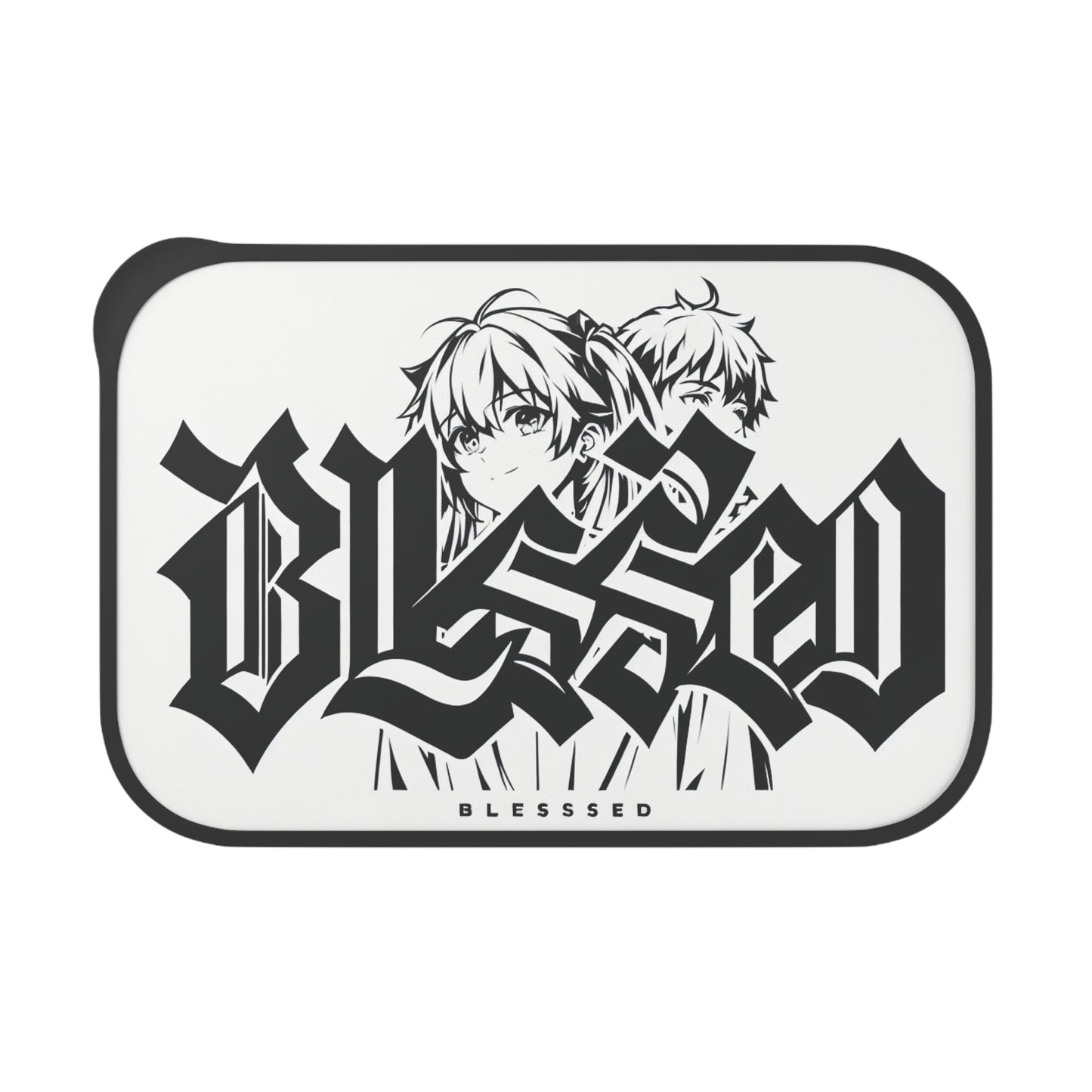 "Blessed" Lunch Box – Bold Black & White Edition