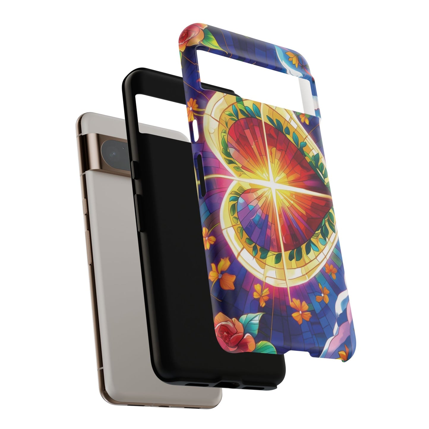 "Heart of Light" Phone Case – Stained Glass Faith Edition