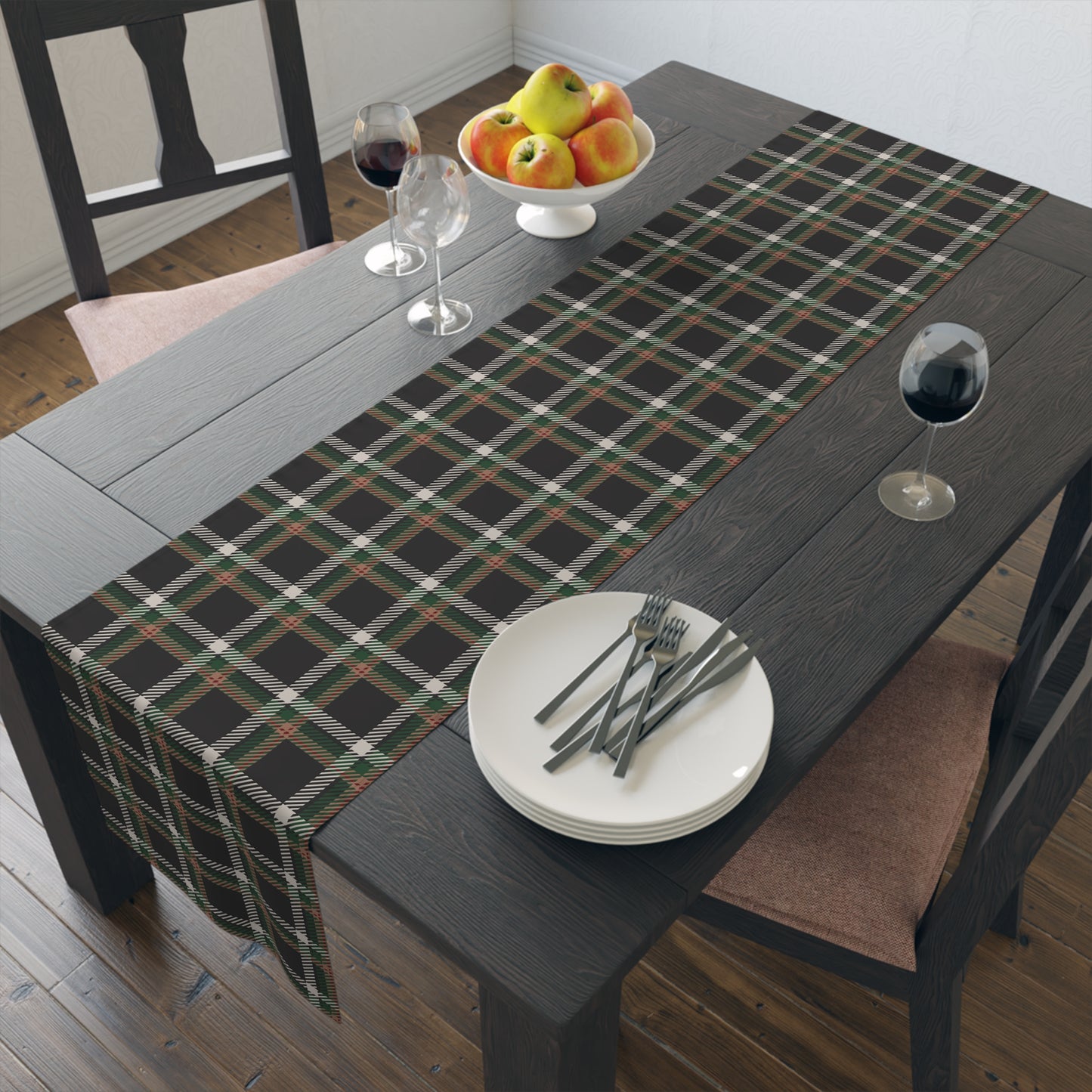 Faithful Tartan Table Runner – Rooted in Grace, Designed for Gathering