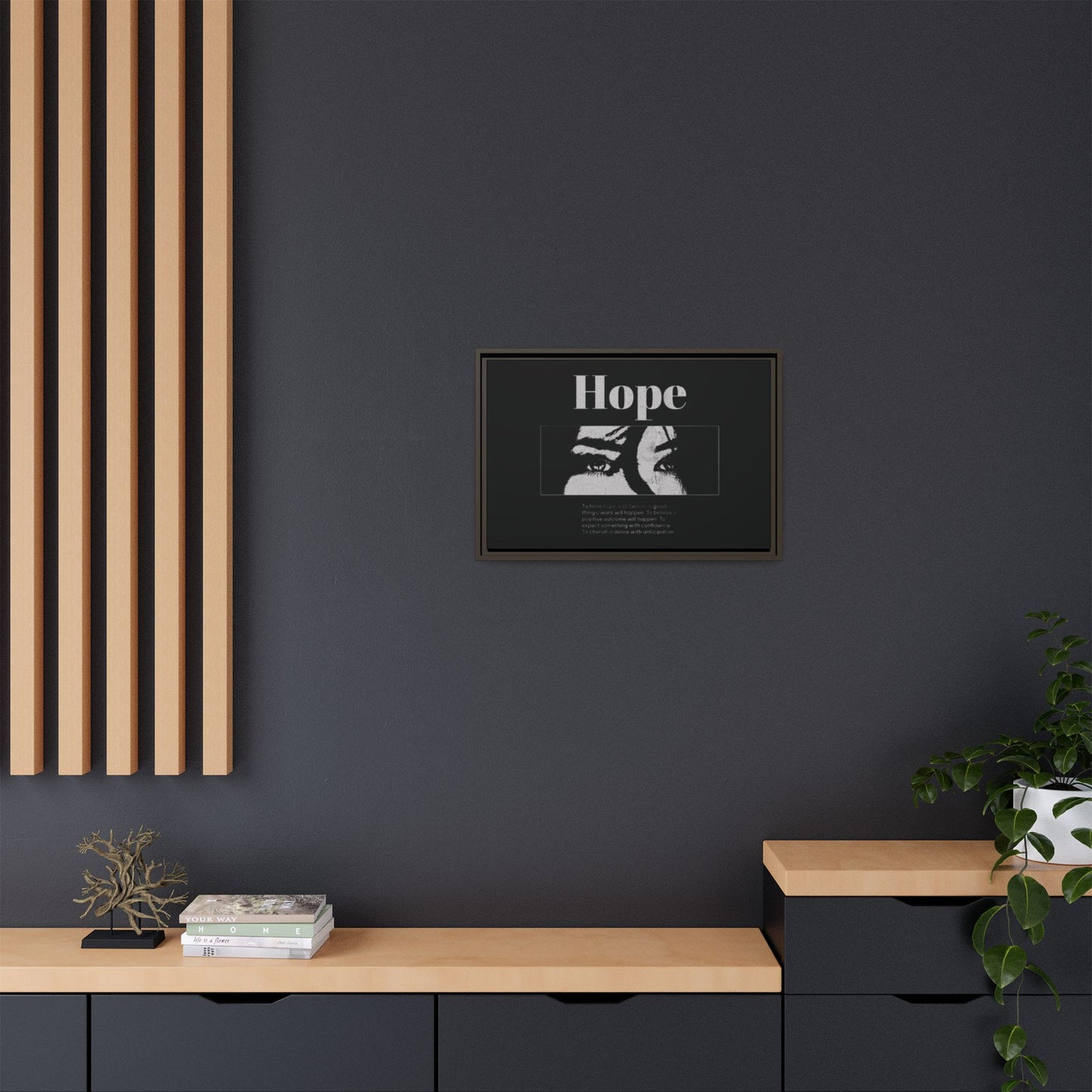 Hope – Eyes That Still Believe (Framed Art Print)