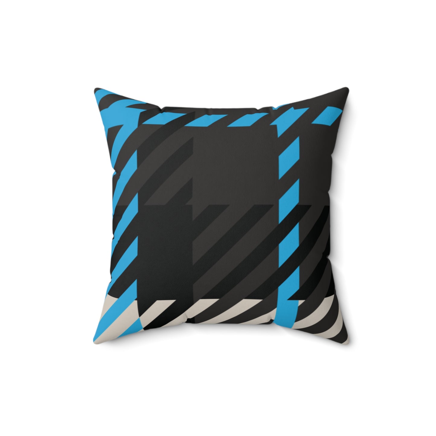 Frozen Echo Reversible Throw Pillow – Gamma Blue Edition
