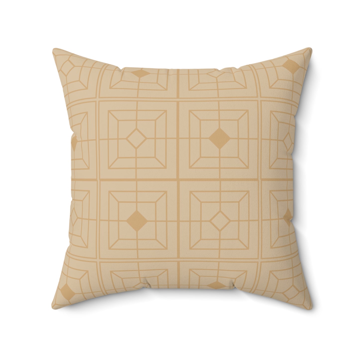 Natural Deco: Sacred Grid Throw Pillow