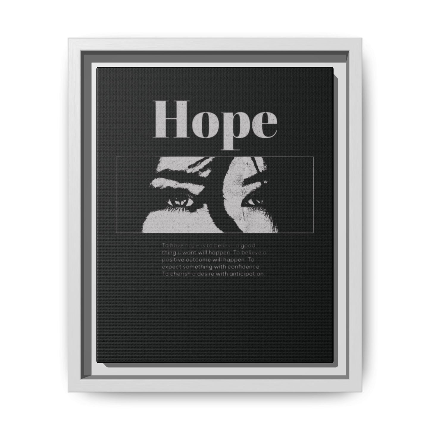 Hope – Eyes That Still Believe (Framed Art Print)