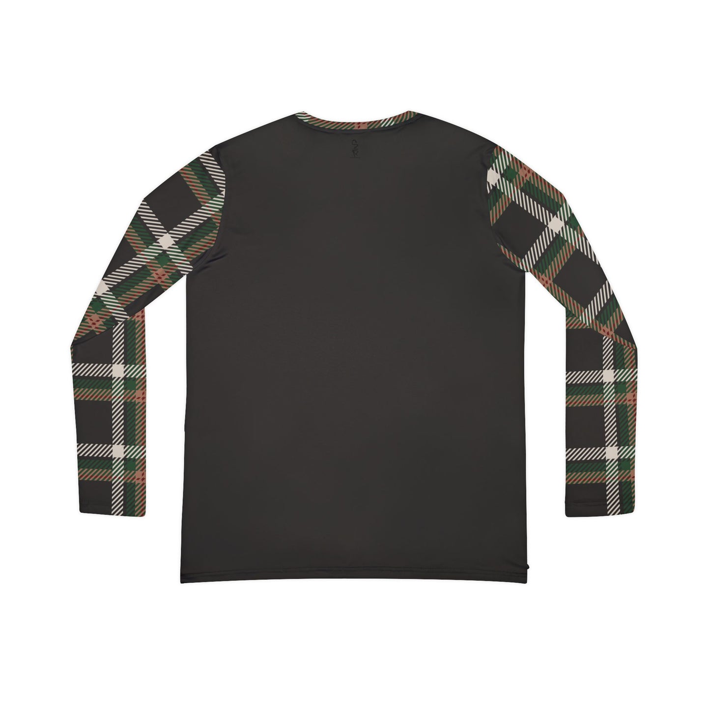 Faithful Tartan V-Neck Top – Charcoal Black