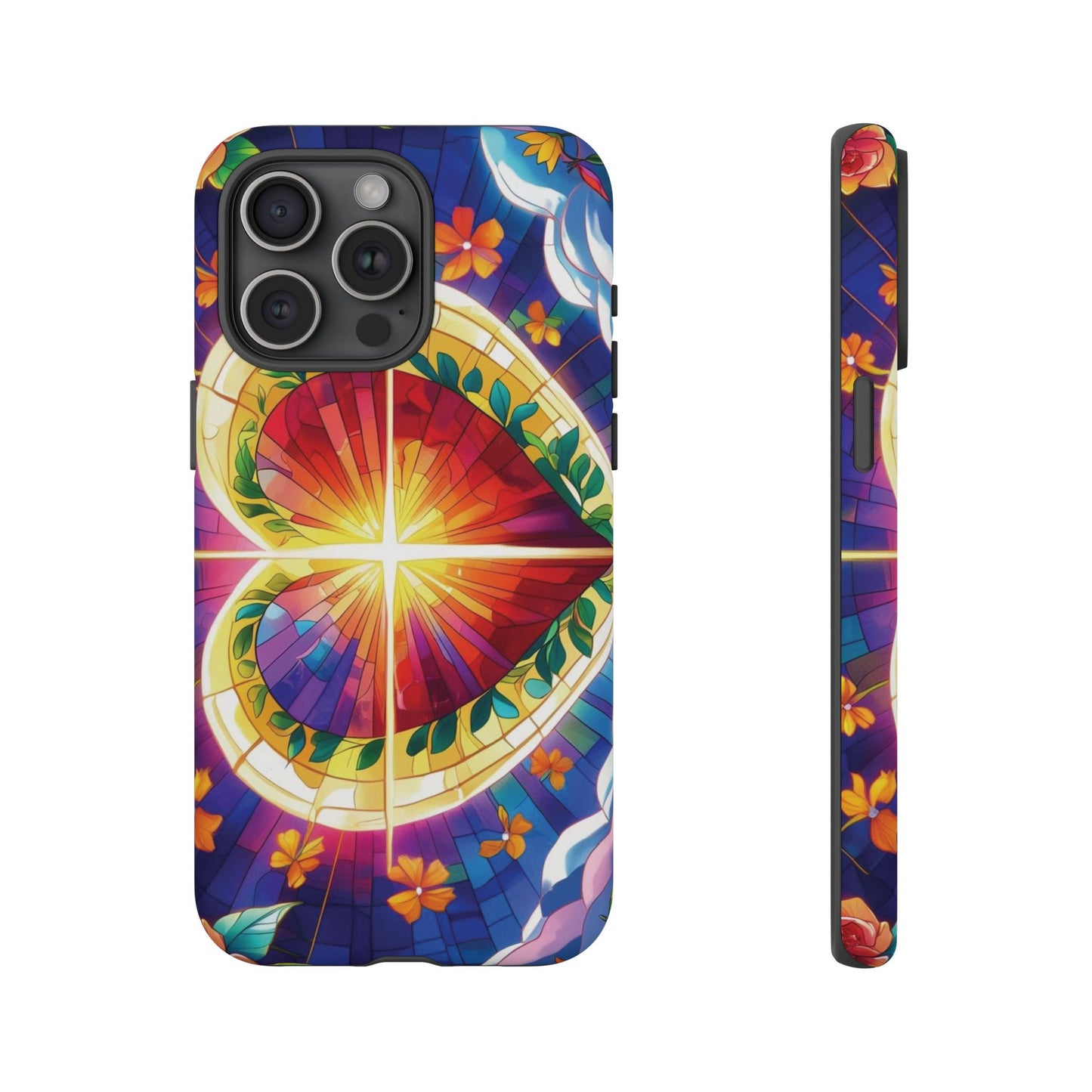 "Heart of Light" Phone Case – Stained Glass Faith Edition