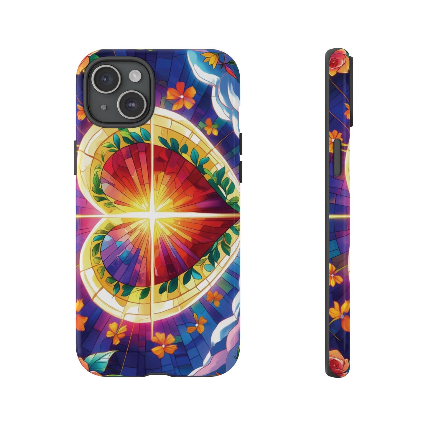 "Heart of Light" Phone Case – Stained Glass Faith Edition