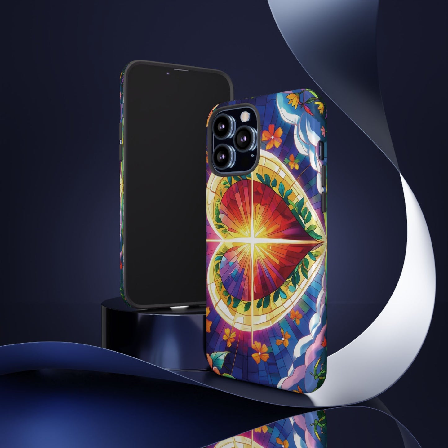 "Heart of Light" Phone Case – Stained Glass Faith Edition