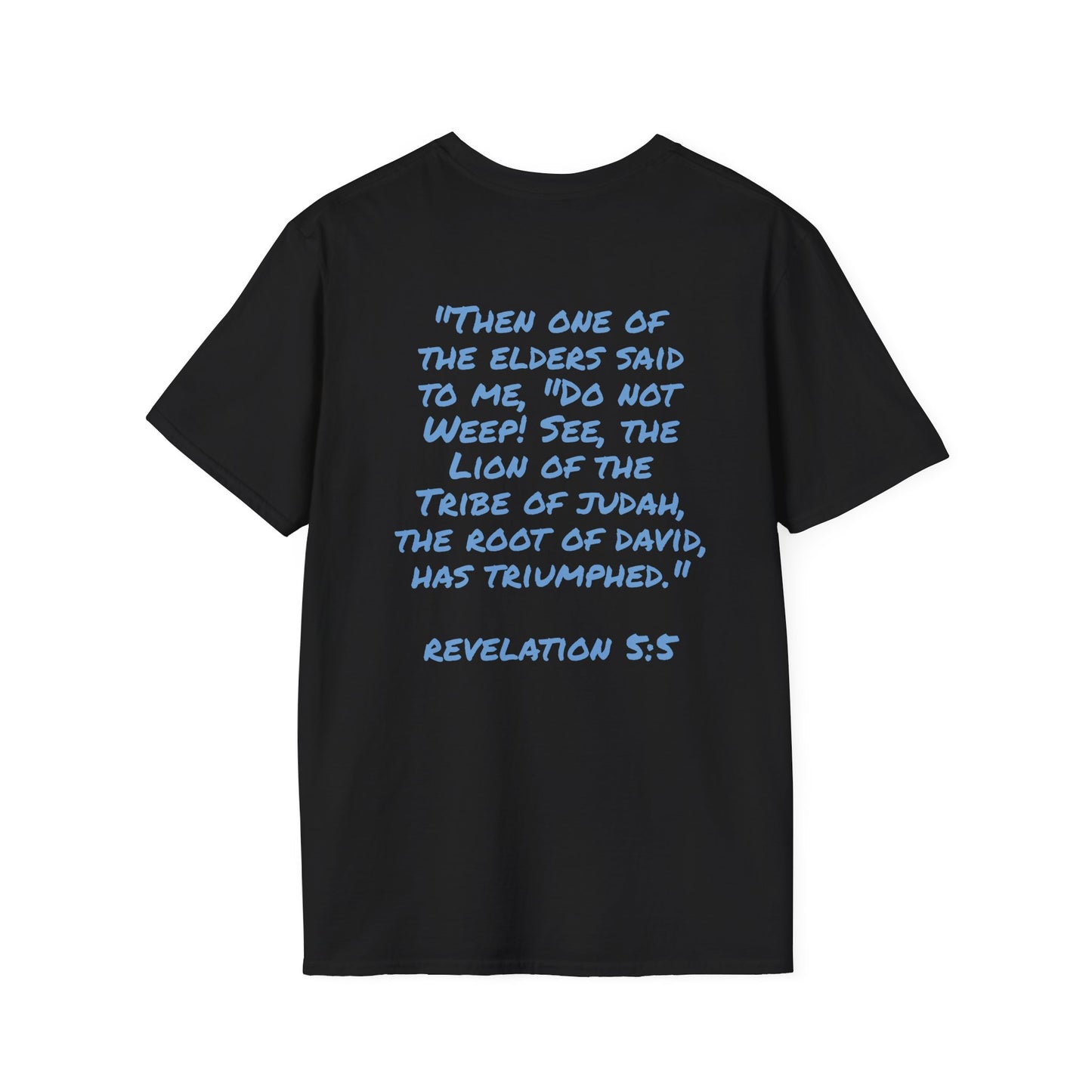 Lion of Judah – Yashua Two-Sided Scripture Tee (Unisex)