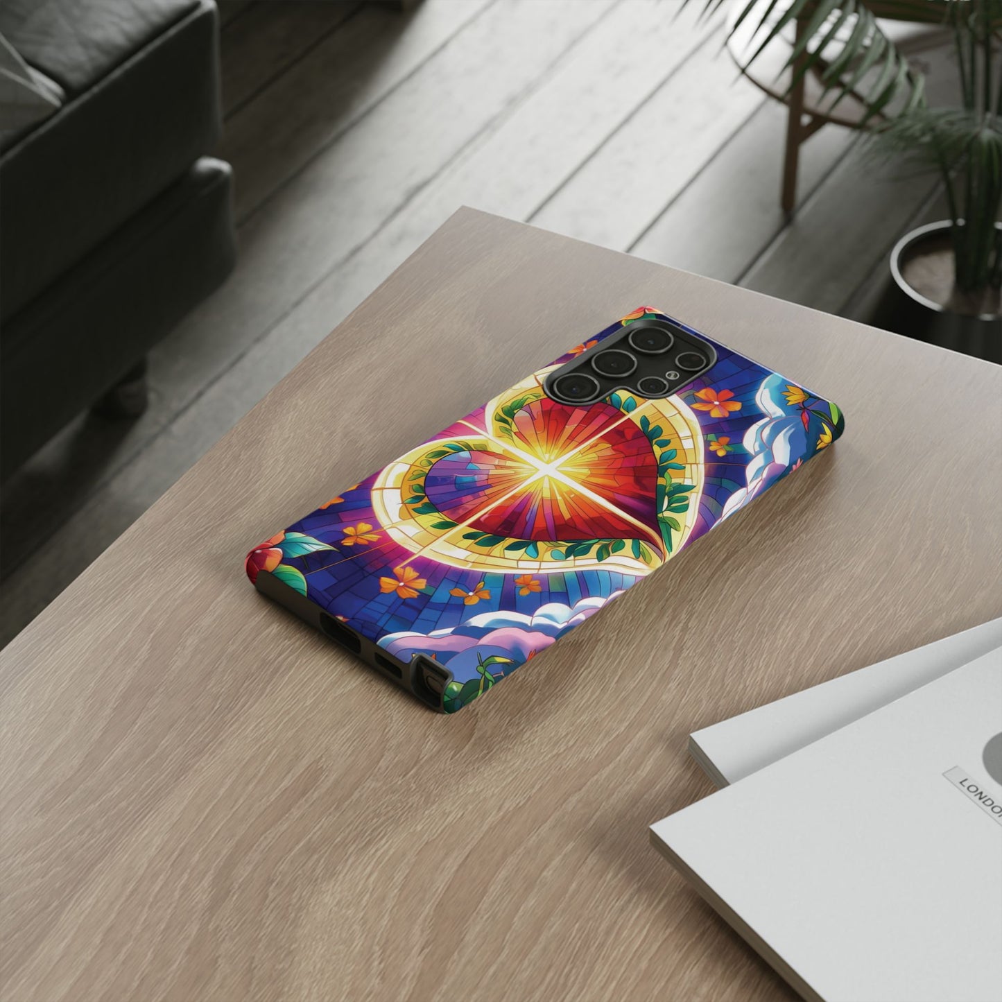 "Heart of Light" Phone Case – Stained Glass Faith Edition