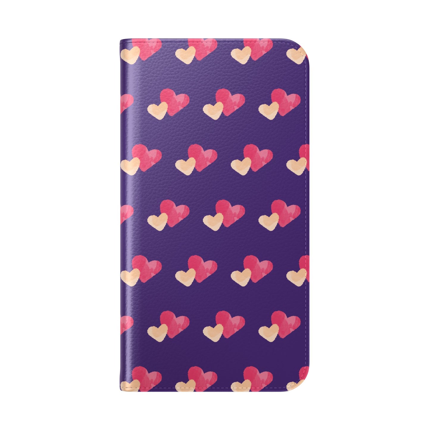 "Faith-Filled Hearts | Flip Phone Case – Purple"