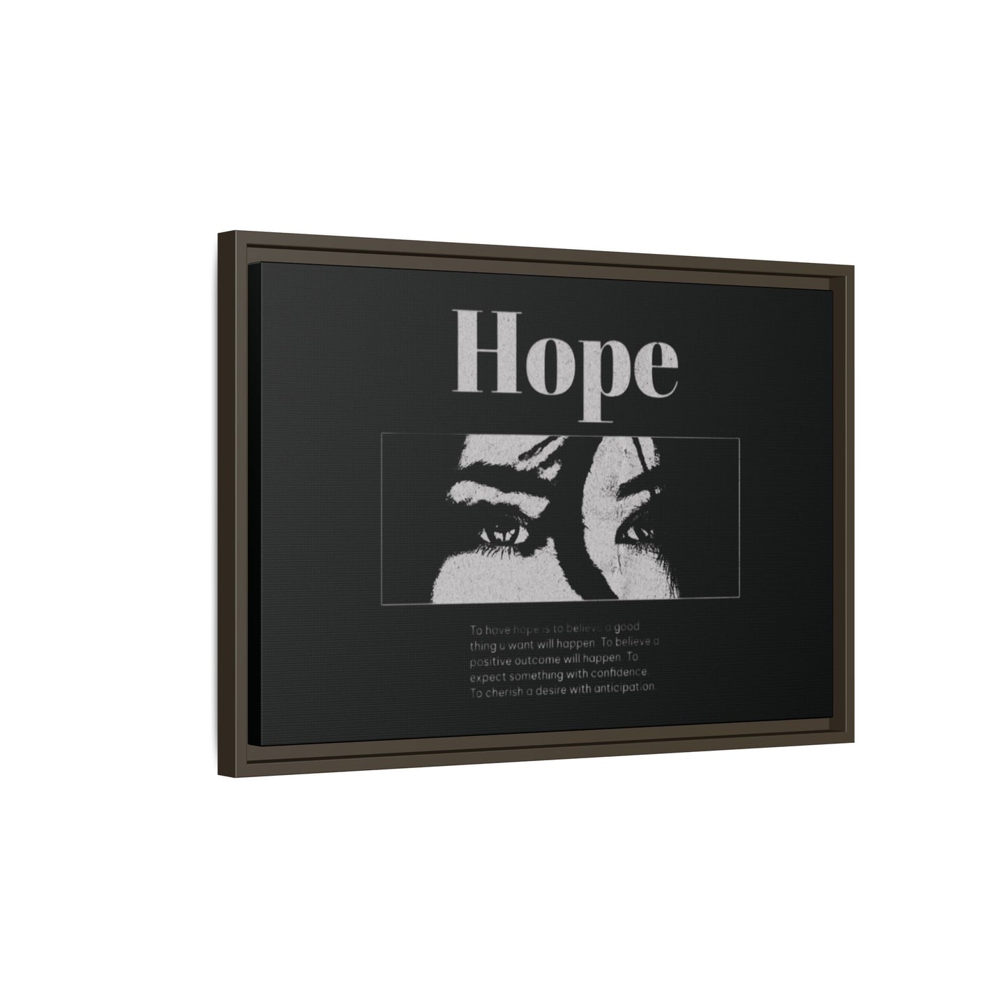 Hope – Eyes That Still Believe (Framed Art Print)