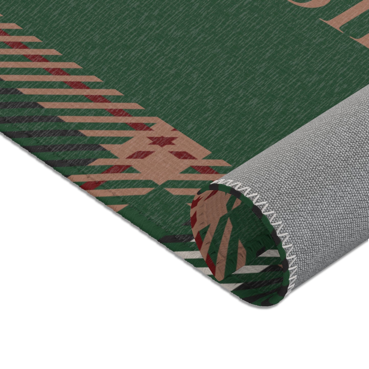 Abide Rug – Evergreen & Plaid