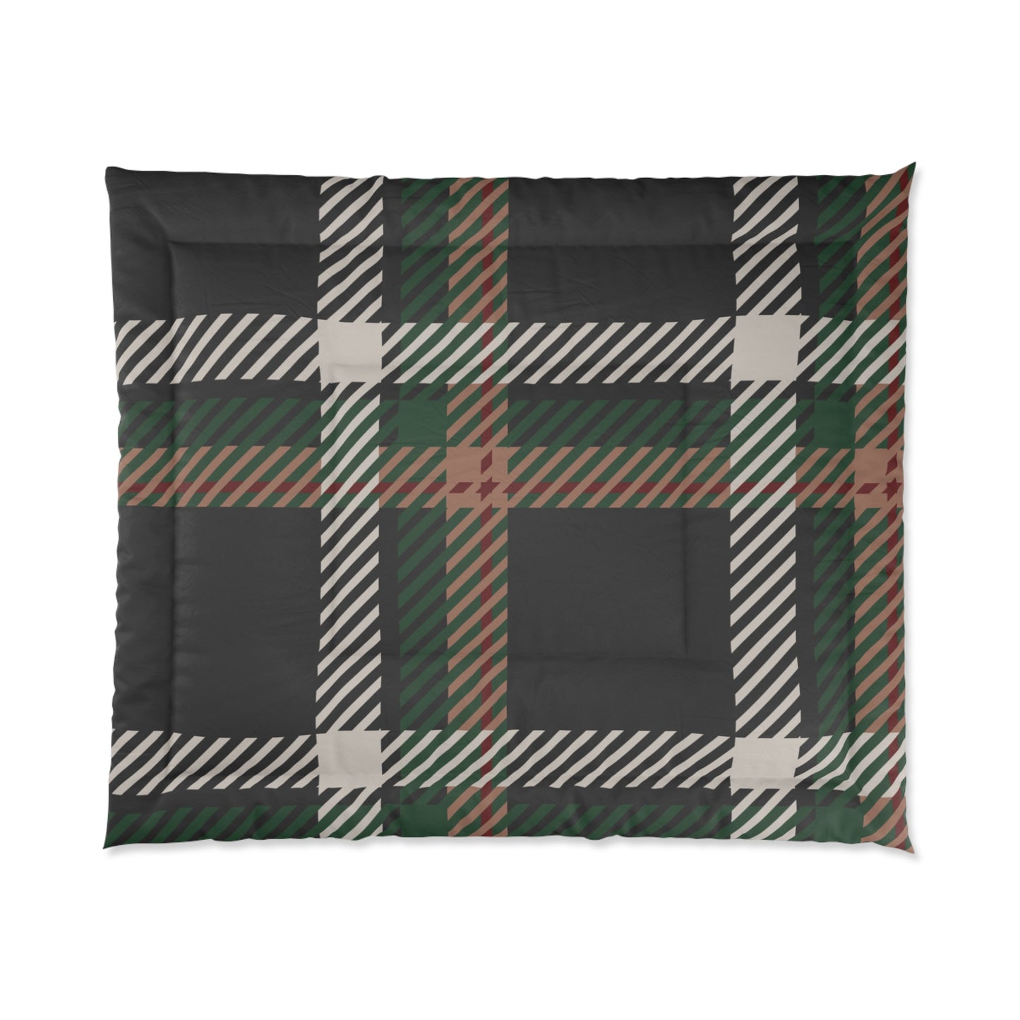 Faithful Tartan Comforter – Bold Layers, Divine Covering