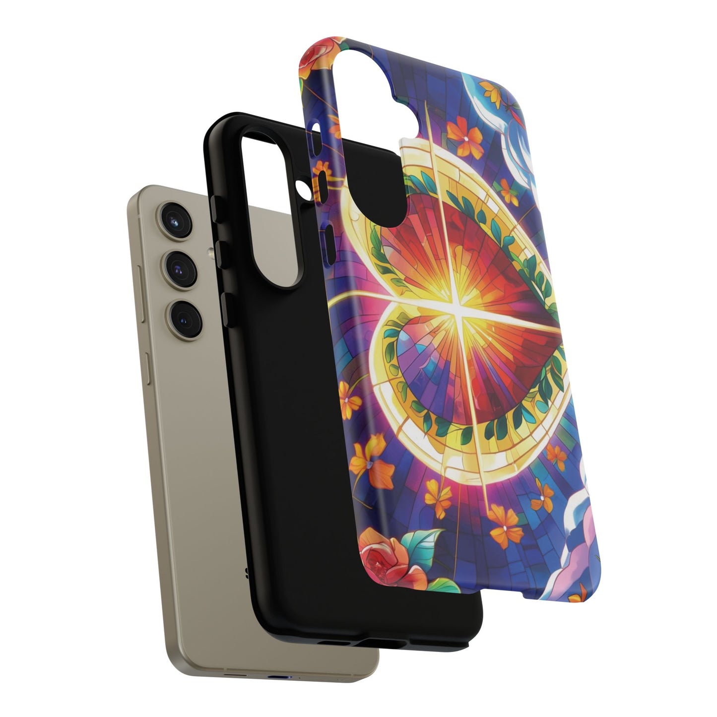 "Heart of Light" Phone Case – Stained Glass Faith Edition