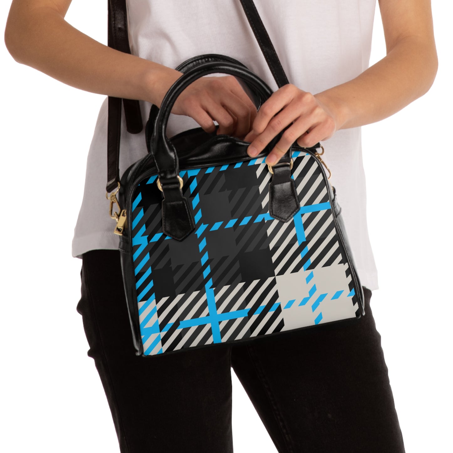 Frozen Echo Shoulder Bag – Where Strength Meets Stillness