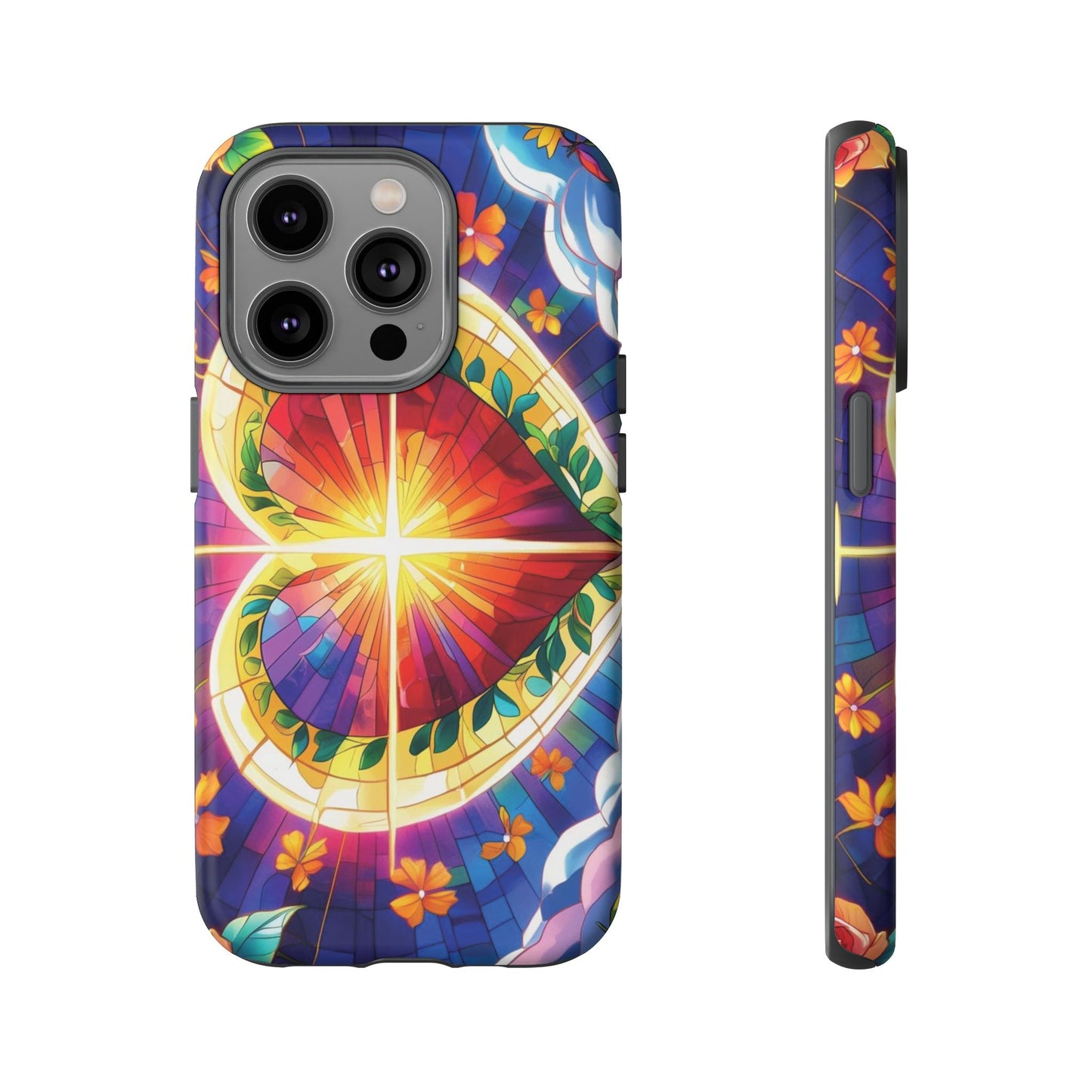 "Heart of Light" Phone Case – Stained Glass Faith Edition