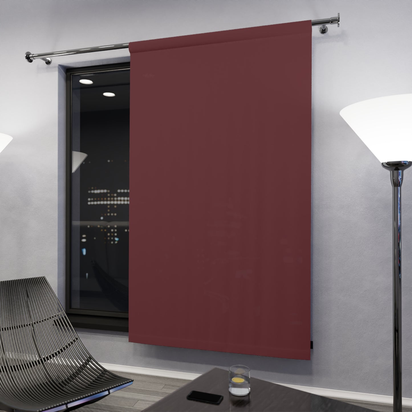 Covered in Wine Curtain Panel