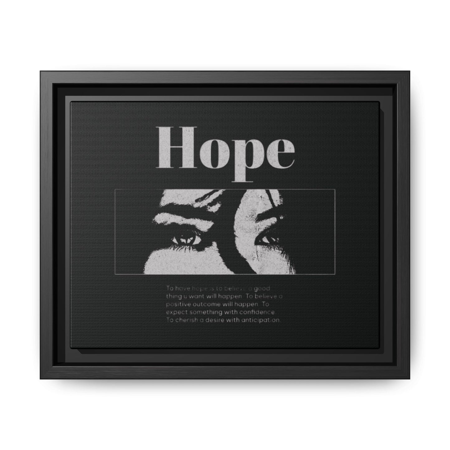 Hope – Eyes That Still Believe (Framed Art Print)