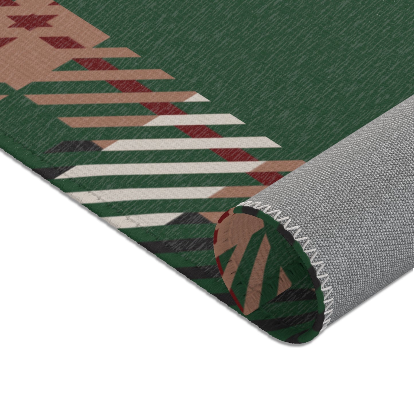 Abide Rug – Evergreen & Plaid