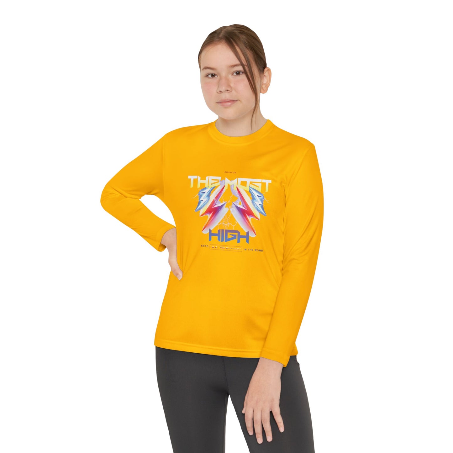 Child of the Most High – Youth Long Sleeve Tee (Unisex, Multiple Colors)