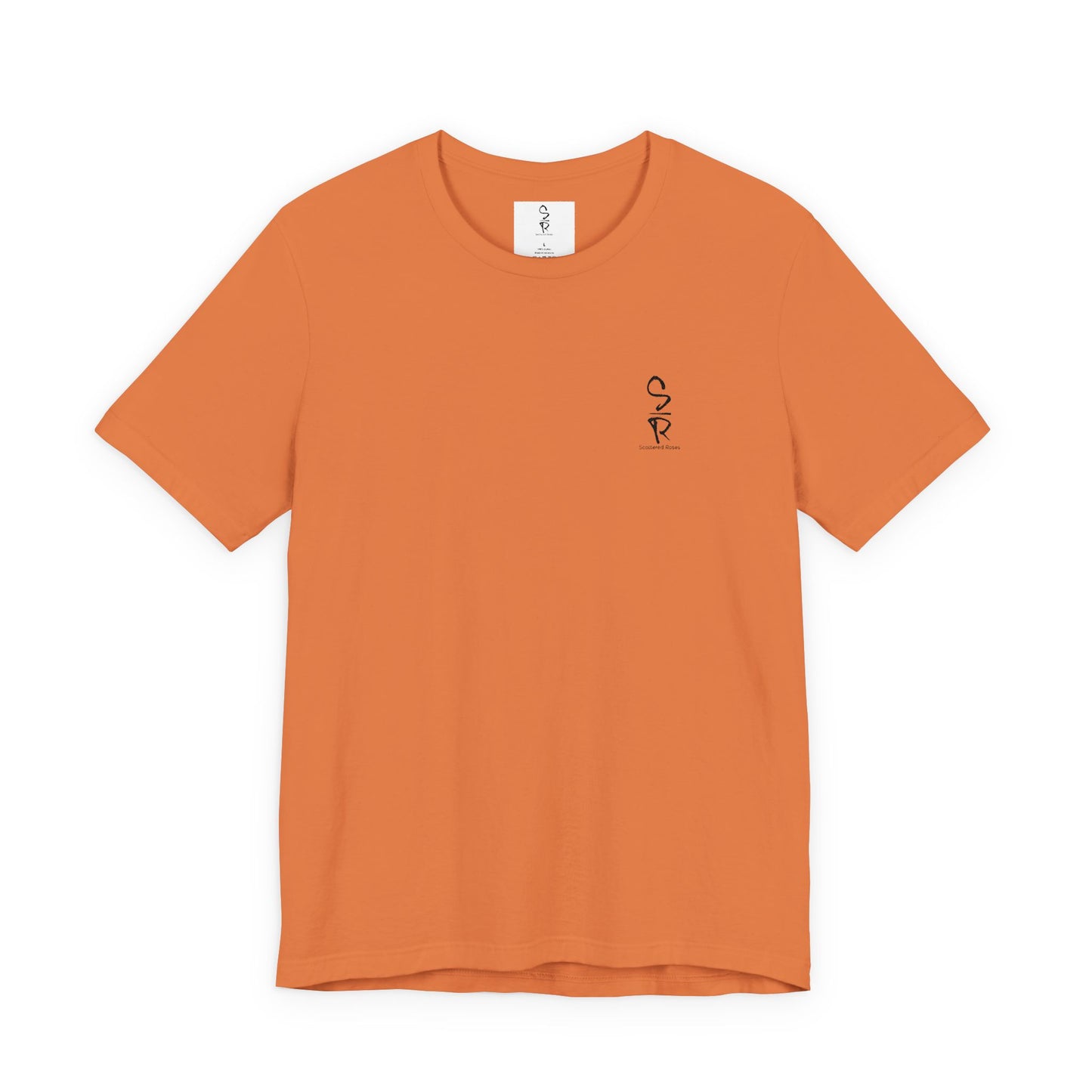 "Scattered Roses" Embroidered Logo Unisex Tee
