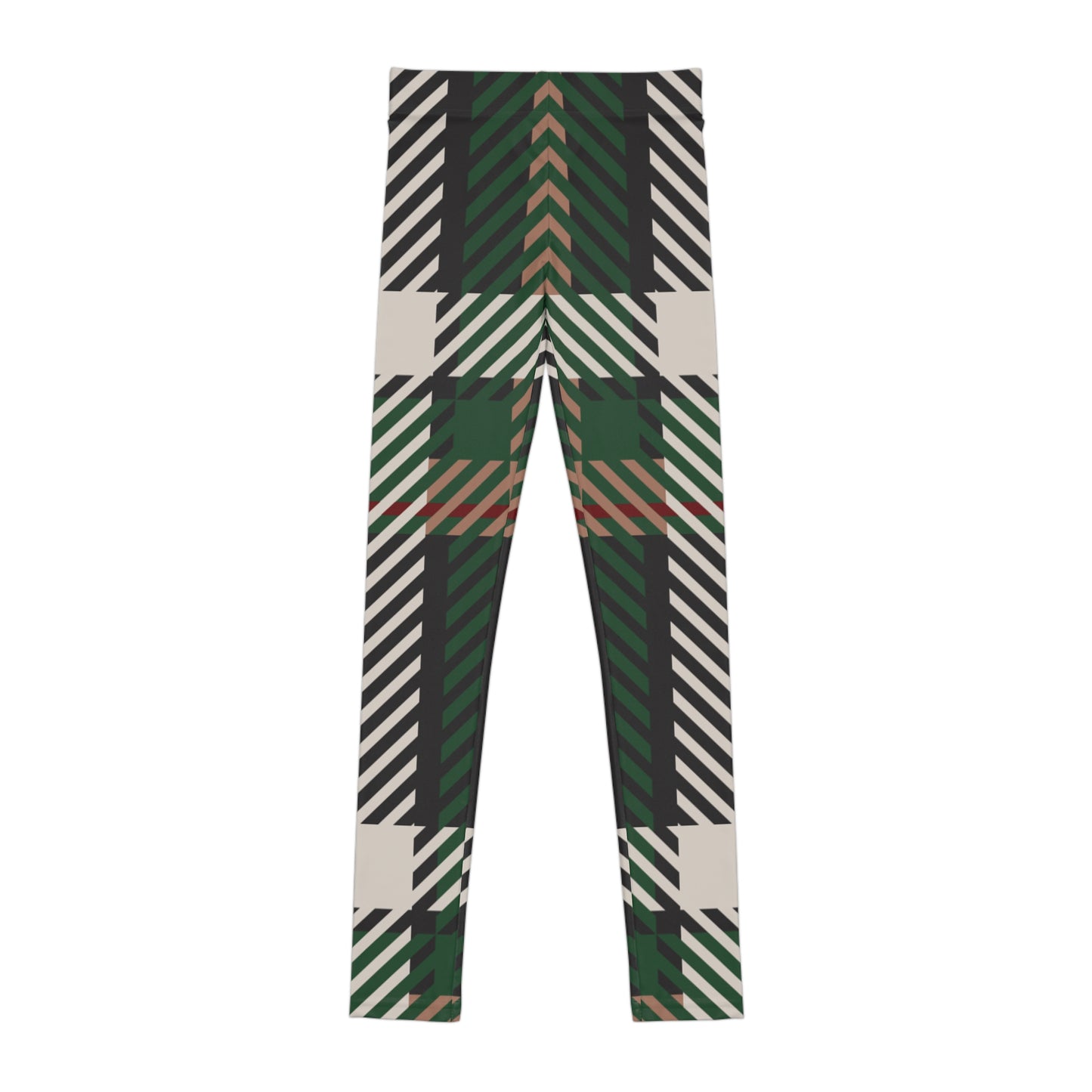 Faithful Tartan Youth Leggings – Rooted, Ready, and Rising