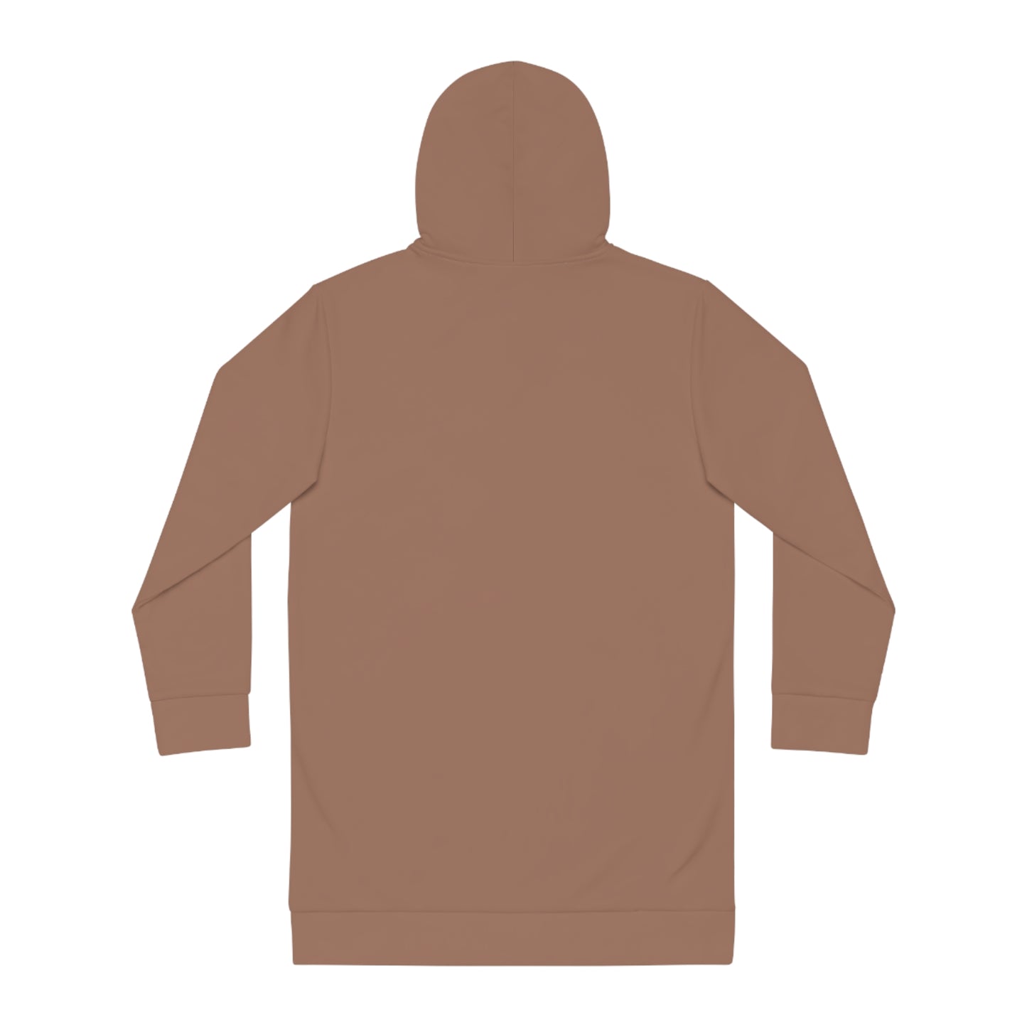 Whispers of Winter Solid Hoodie Dress – Mocha Mousse