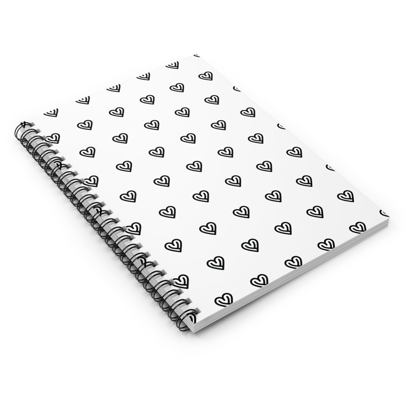 Faith in Every Line – White Heart Spiral Notebook
