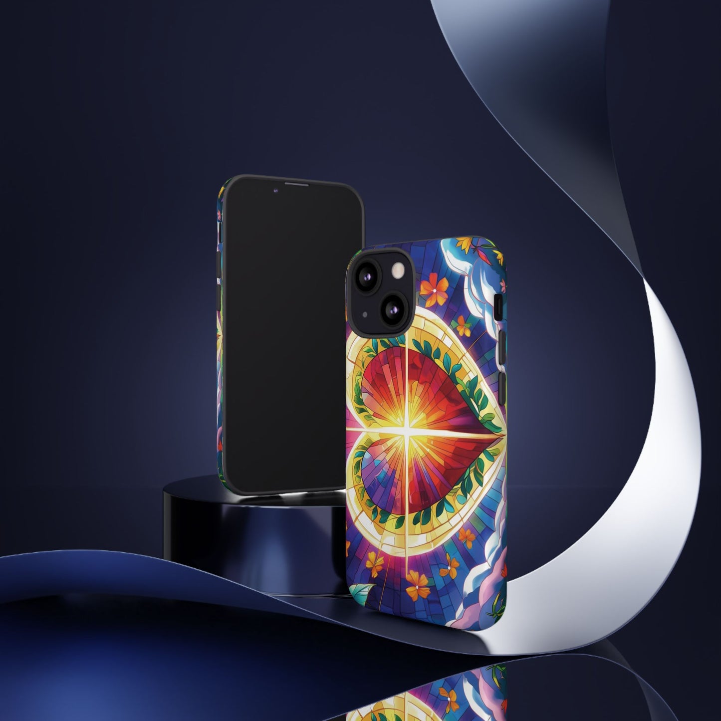 "Heart of Light" Phone Case – Stained Glass Faith Edition