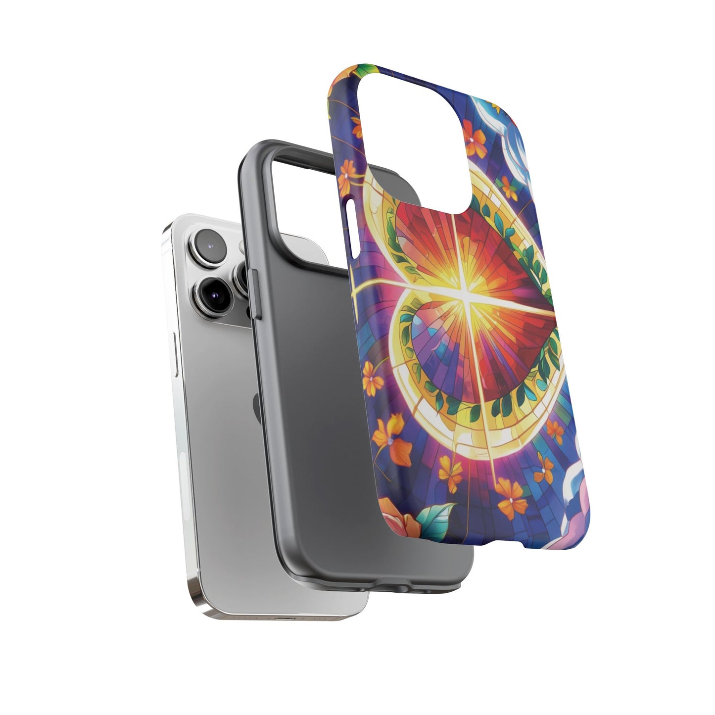 "Heart of Light" Phone Case – Stained Glass Faith Edition