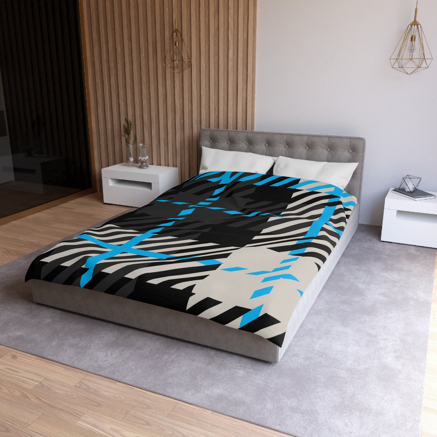 Frozen Echo Duvet Cover – Whispers of Winter Collection