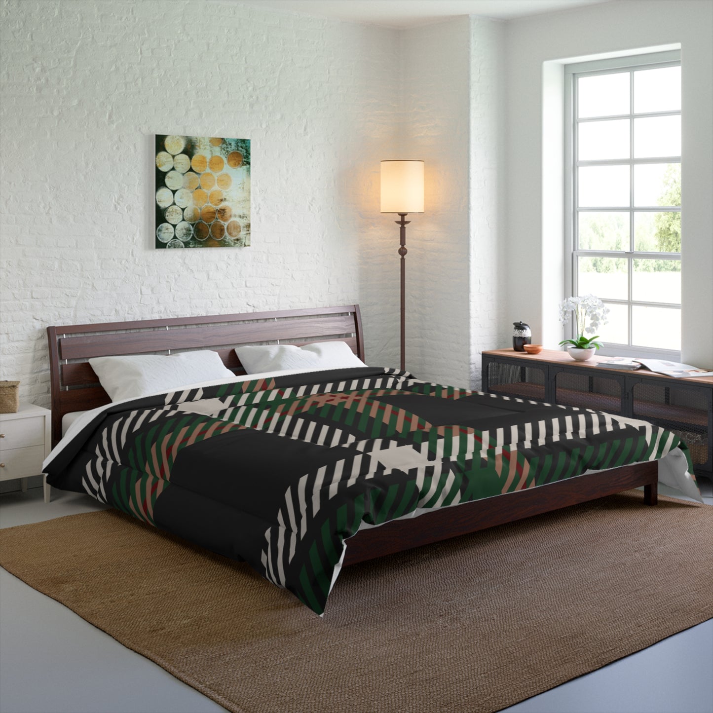 Faithful Tartan Comforter – Bold Layers, Divine Covering
