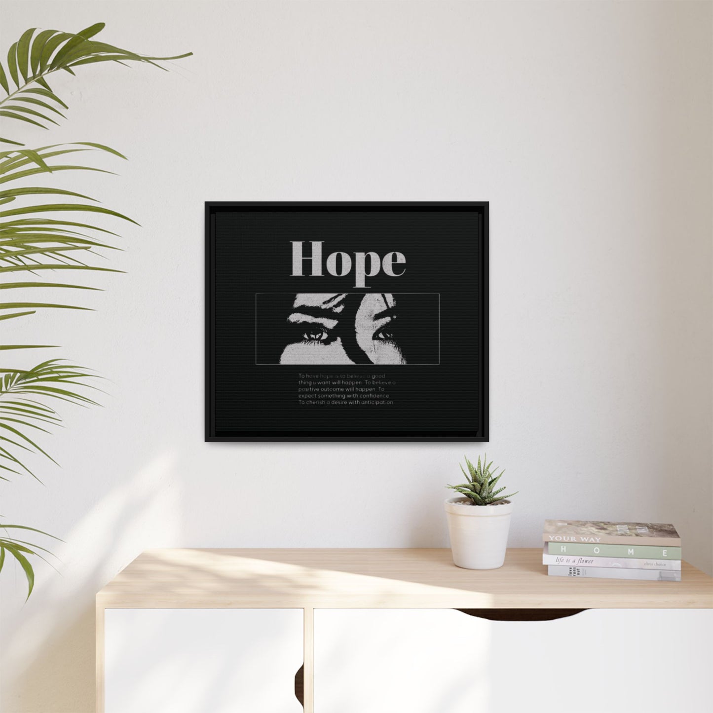 Hope – Eyes That Still Believe (Framed Art Print)