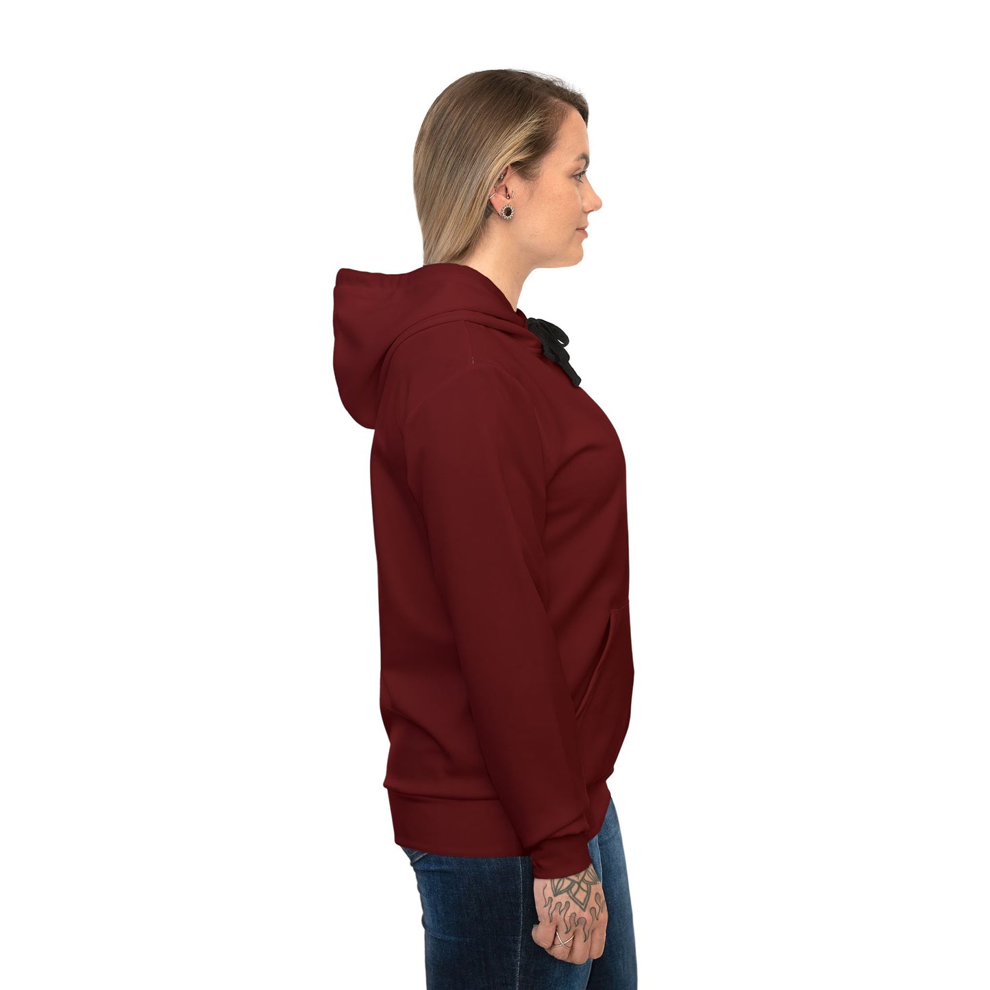 Faithful Layers: Luxe Solid Hoodie – Oxblood