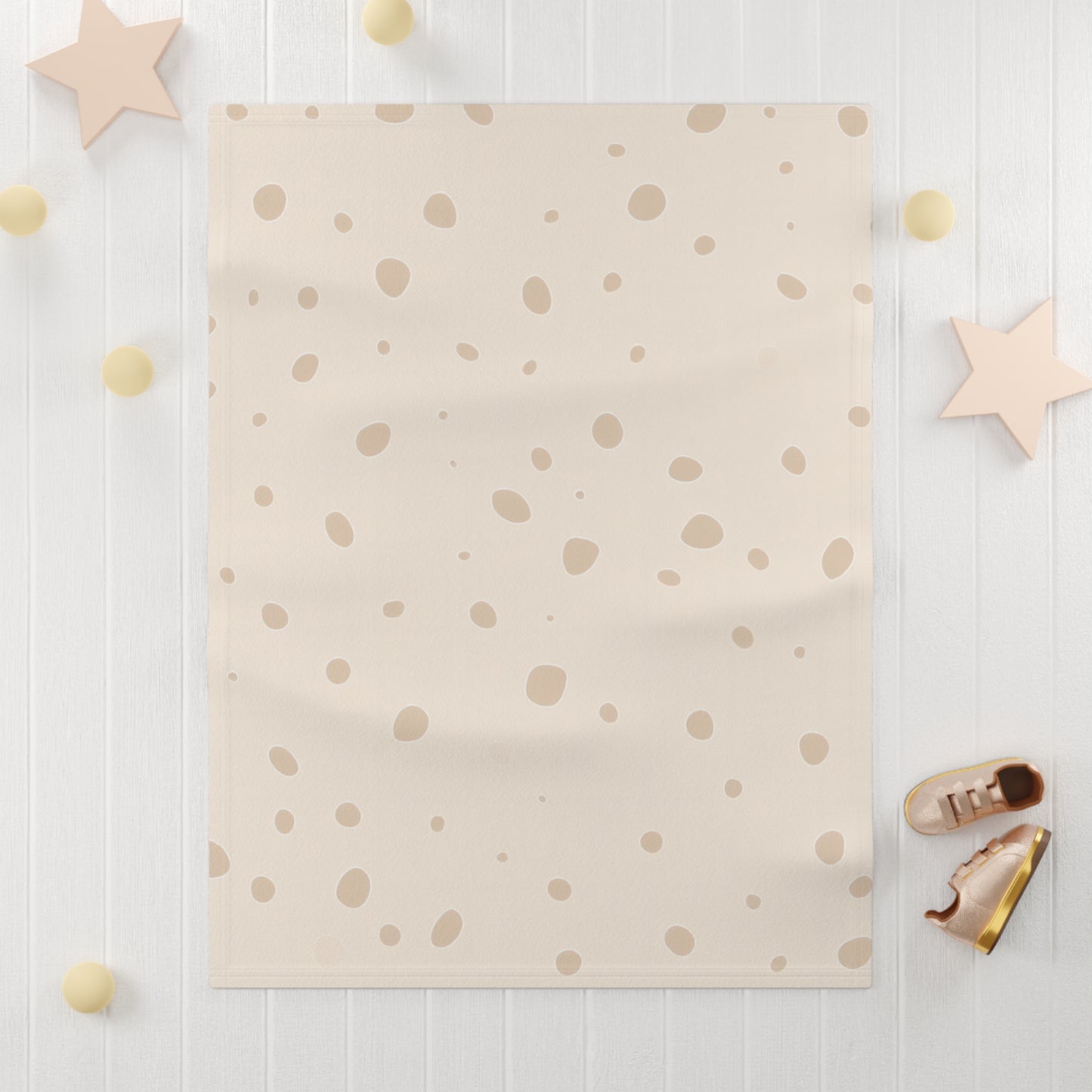 Sandstone Sprinkles Plush Baby Blanket