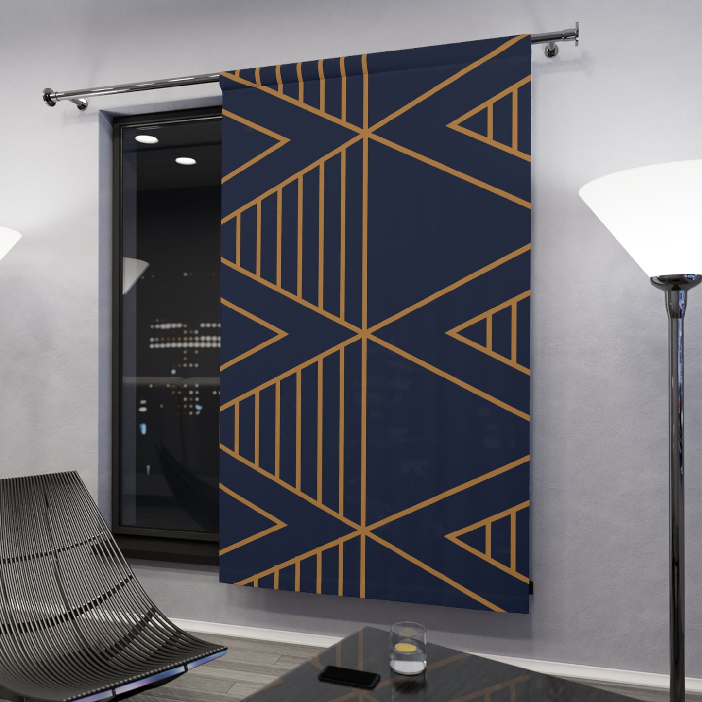 Midnight Luxe: Prophetic Vision Curtain Panel
