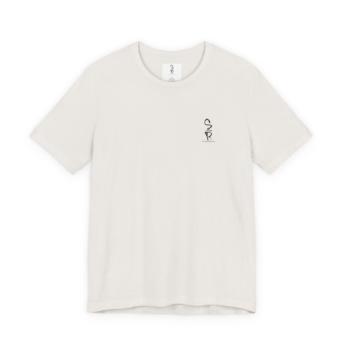 "Scattered Roses" Embroidered Logo Unisex Tee