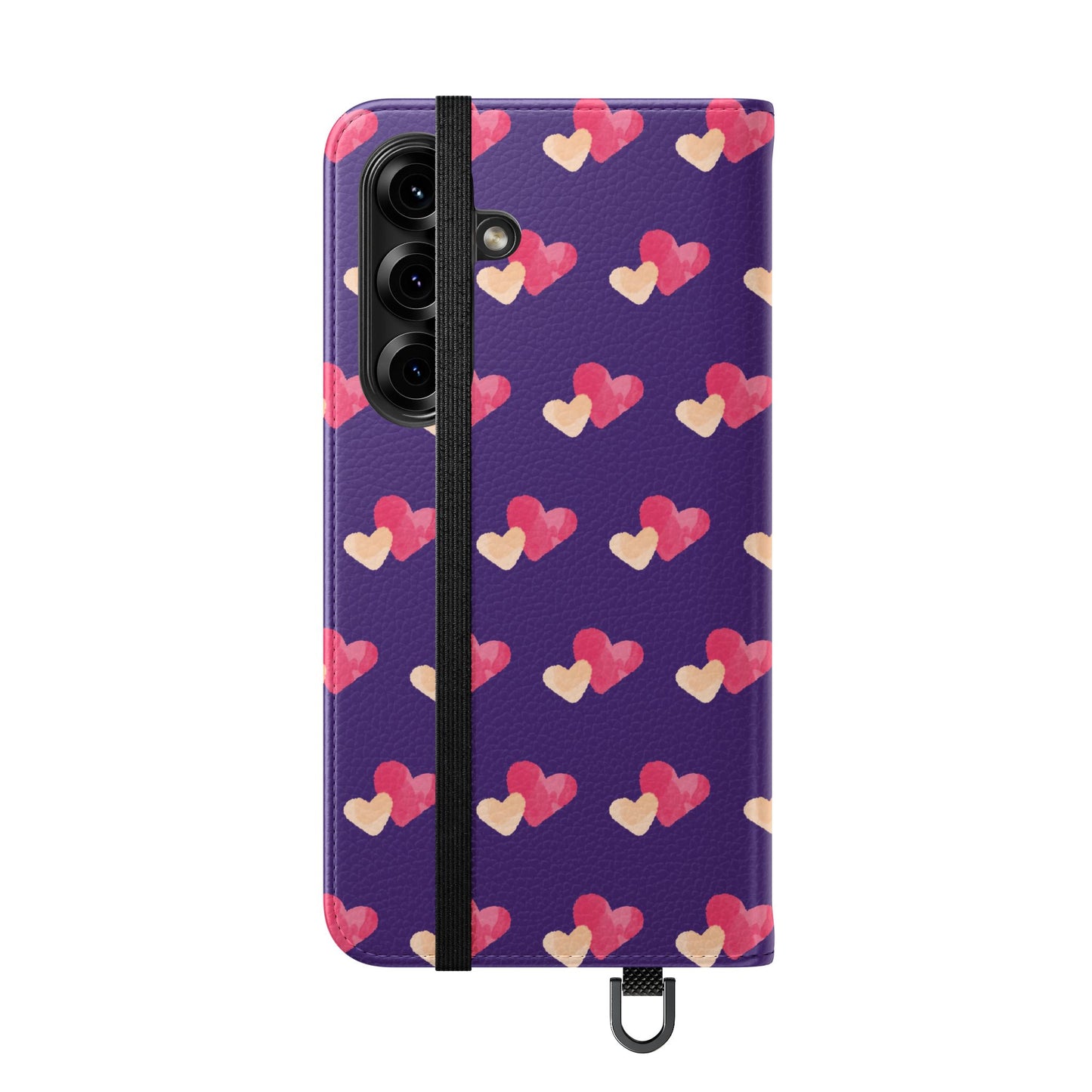 "Faith-Filled Hearts | Flip Phone Case – Purple"