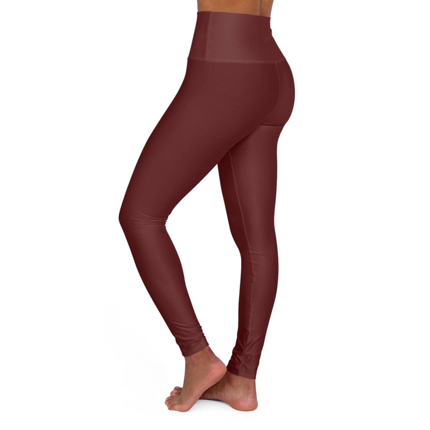 Faith in Motion: Luxe Solid Leggings – Oxblood