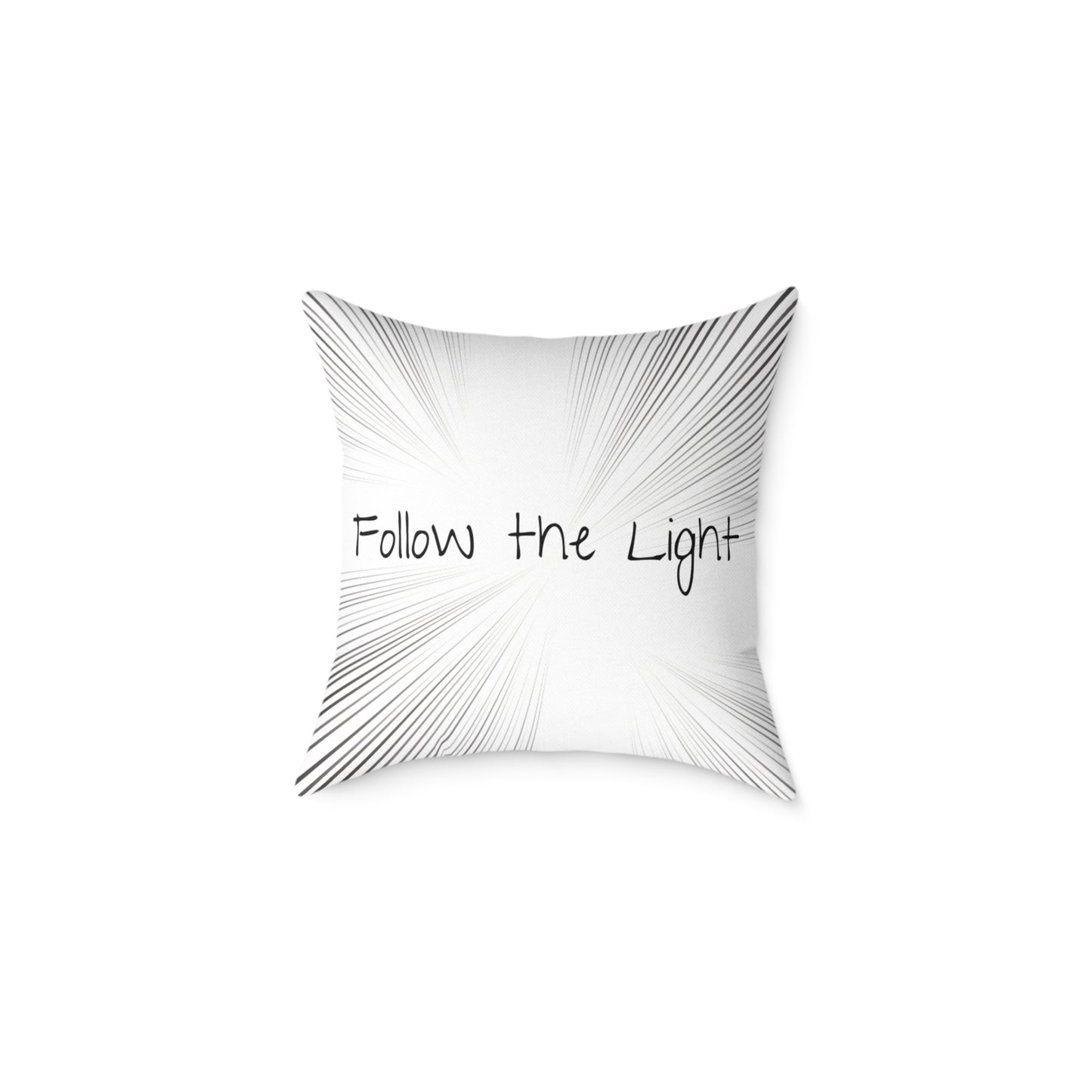 Follow the Light – Inspirational Throw Pillow